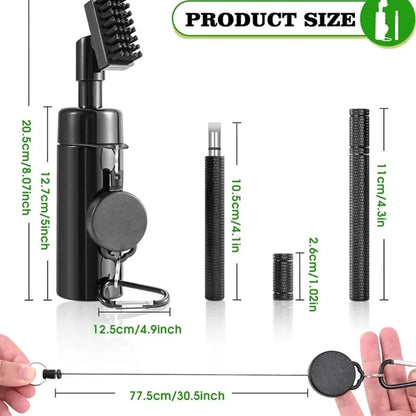 Golf Club Cleaner Brush with Sharpener Tool