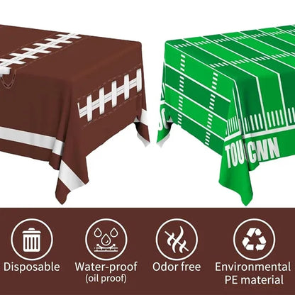 Custom Football Party Decoration Tablecloth Table Cover