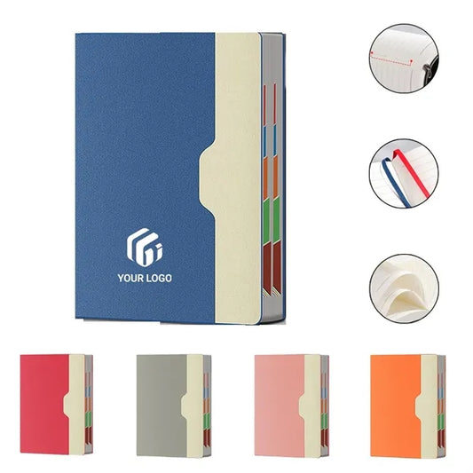 Multi-purpose portable ultra-thick A5 soft leather notebook