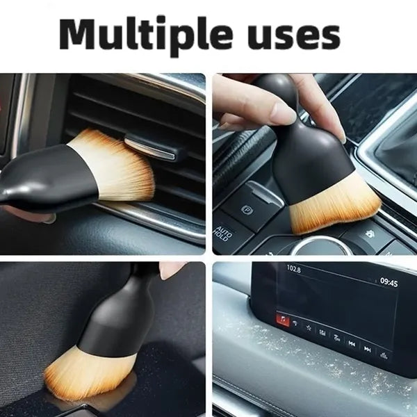 Versatile car interior dust removal cleaning soft brush