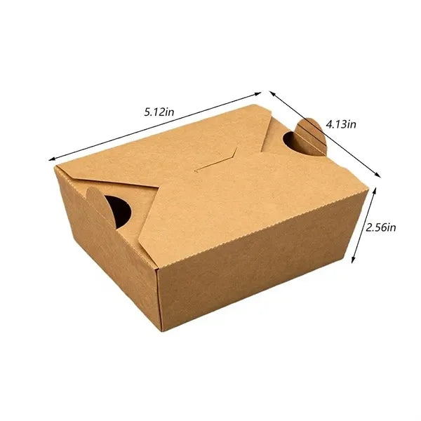 Eco-friendly kraft chips packaging box take out container