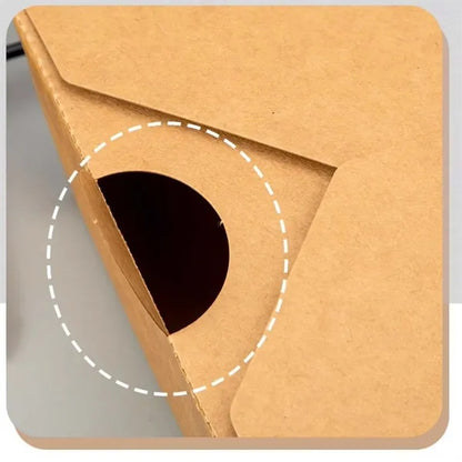 Eco-friendly kraft chips packaging box take out container