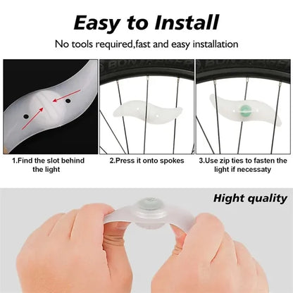 Waterproof Spoke Bike Wheel LED Light for Safety and Warn