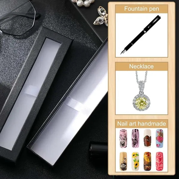 Office Supplies Pen Gift Box Pencil Case with Clear Lid