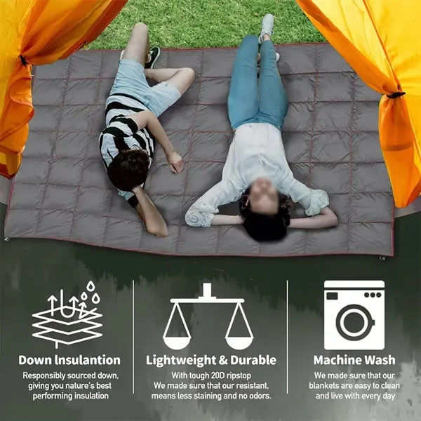 Multifunctional portable moisture-proof outdoor blanket