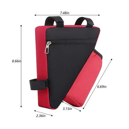 Large capacity Bicycle Triangular Bag with Bottle Pocket