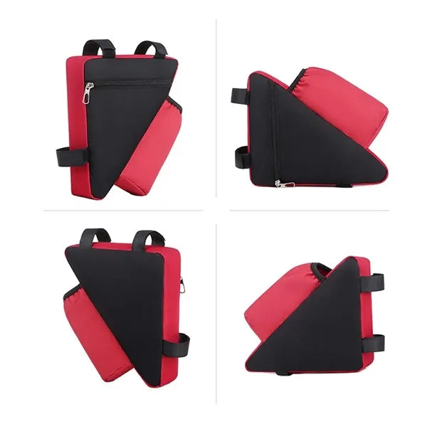 Large capacity Bicycle Triangular Bag with Bottle Pocket