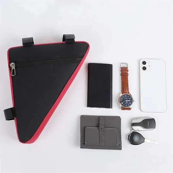 Large capacity Bicycle Triangular Bag with Bottle Pocket