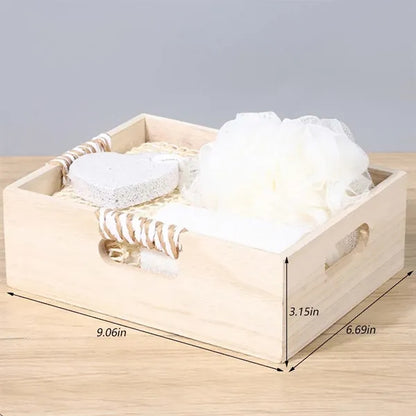 4Pcs Bathroom Sponge Scrubber Shower Brush Bathing Set