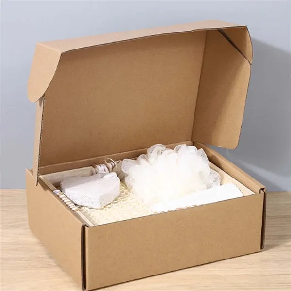 4Pcs Bathroom Sponge Scrubber Shower Brush Bathing Set
