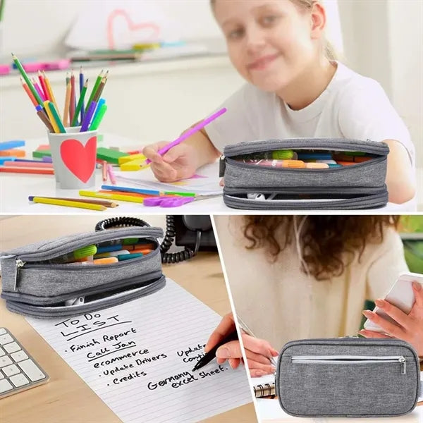 Multifunctional Large Capacity Waterproof Zipper Pencil Case