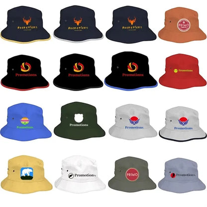 Brushed Cotton Twill Bucket Hat - Full Color