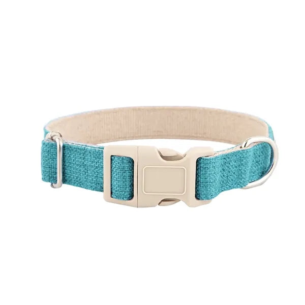 Eco-Friendly Linen and Cotton Dog Collar
