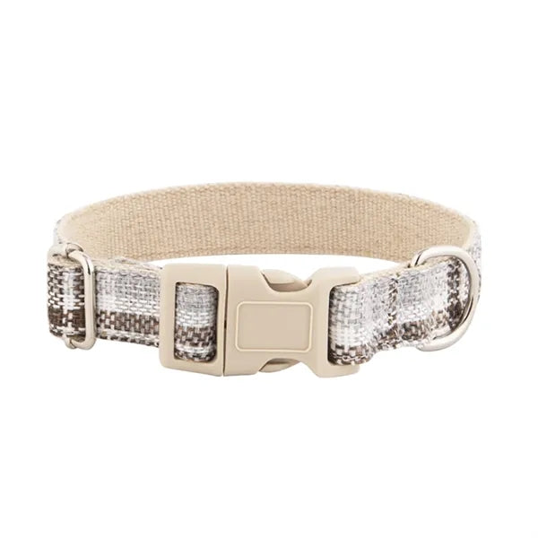 Eco-Friendly Linen and Cotton Dog Collar