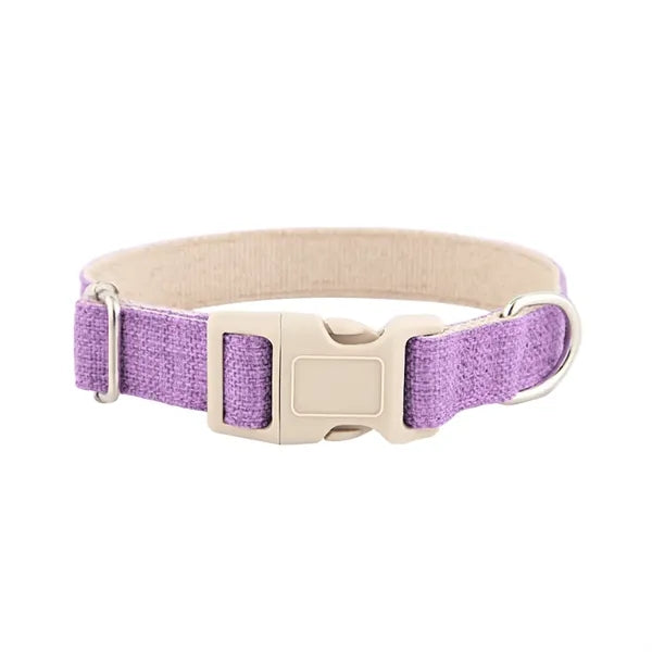 Eco-Friendly Linen and Cotton Dog Collar