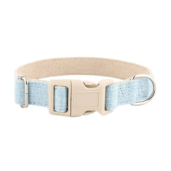 Eco-Friendly Linen and Cotton Dog Collar