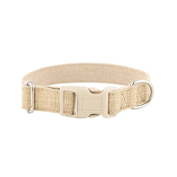 Eco-Friendly Linen and Cotton Dog Collar