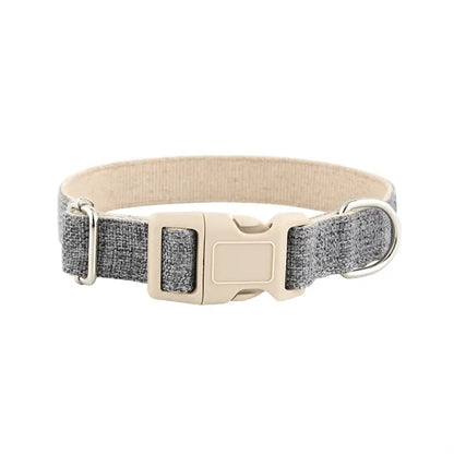 Eco-Friendly Linen and Cotton Dog Collar