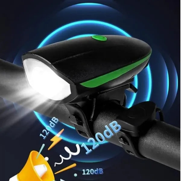 Multipurpose Bicycle Accessories Horn Headlight Bike Lights