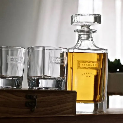 Personalized Whiskey Decanter Set