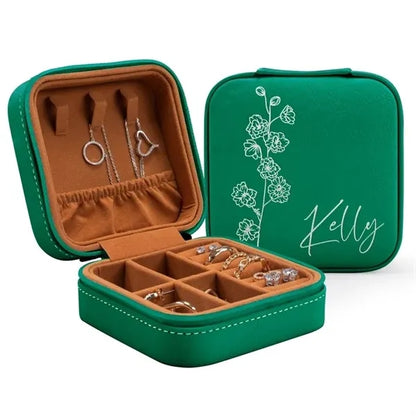 Unique Holiday Gift Engraved Jewelry Case