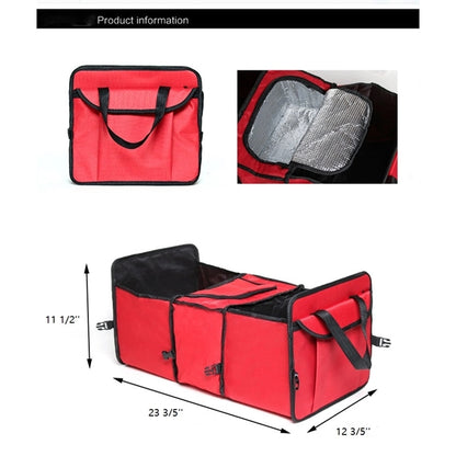 Foldable Trunk Orangizer with Cooler Bags