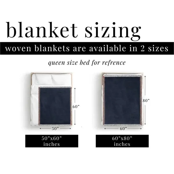 60" X 50" Custom Woven Blanket