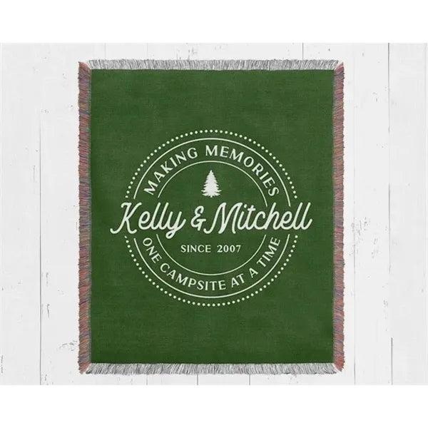 60" X 50" Custom Woven Blanket