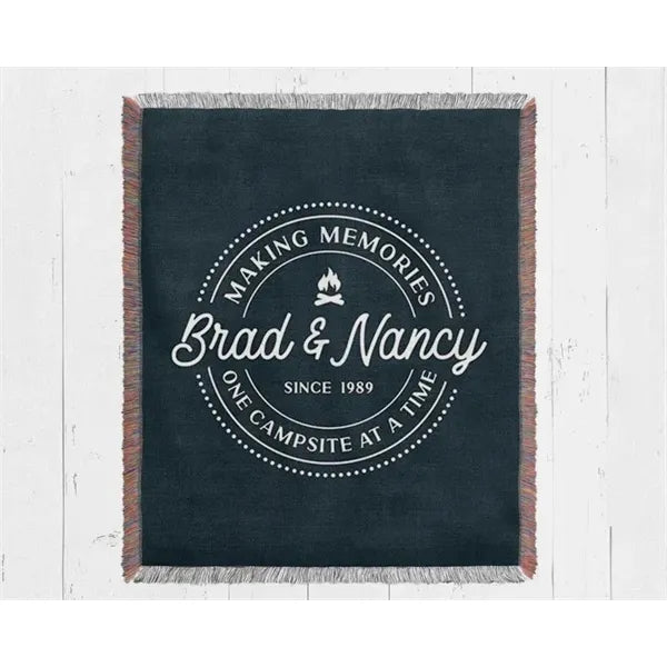 60" X 50" Custom Woven Blanket