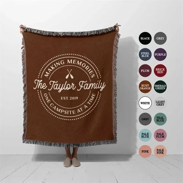 60" X 50" Custom Woven Blanket