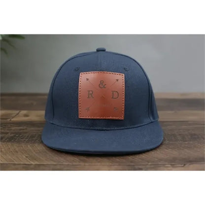 Custom Leather Patch Hat-Golf, Gift for Father's Day,Trucker