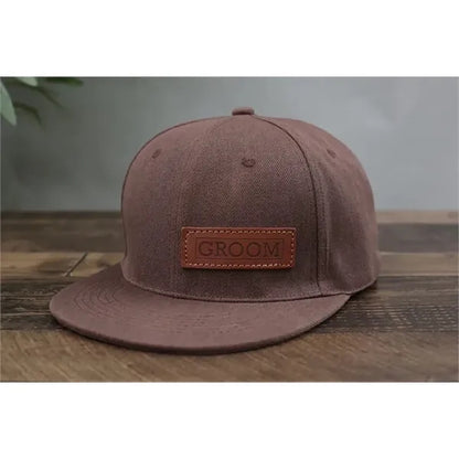 Custom Leather Patch Hat-Golf, Gift for Father's Day,Trucker