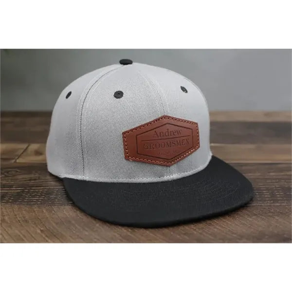 Custom Leather Patch Hat-Golf, Gift for Father's Day,Trucker