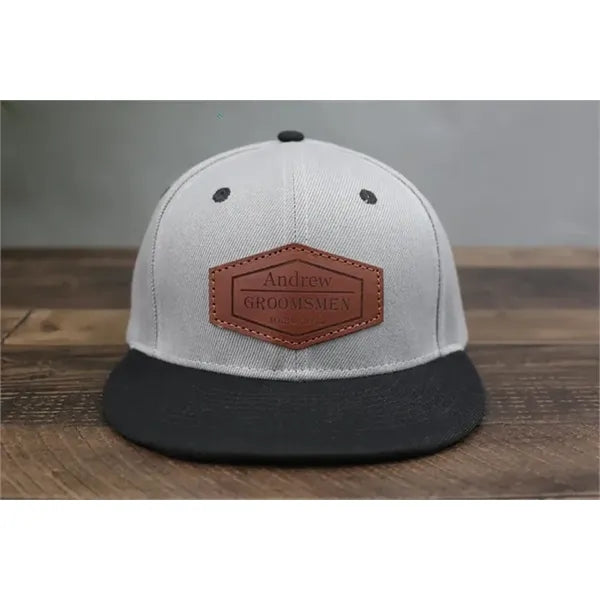 Custom Leather Patch Hat-Golf, Gift for Father's Day,Trucker