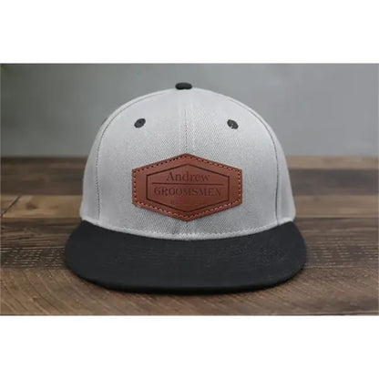 Custom Leather Patch Hat-Golf, Gift for Father's Day,Trucker