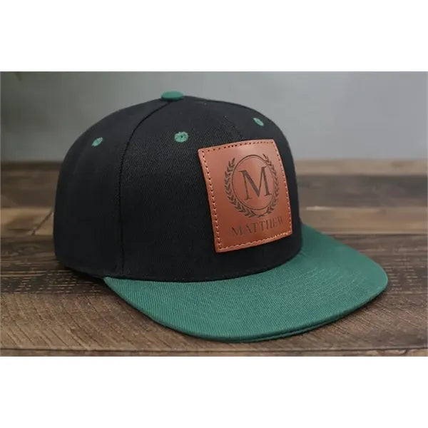 Custom Leather Patch Hat-Golf, Gift for Father's Day,Trucker