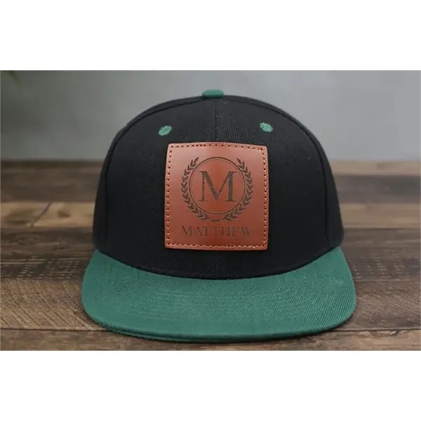 Custom Leather Patch Hat-Golf, Gift for Father's Day,Trucker