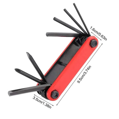 7 in 1 Bicycle Multitool Bike Repair Tool Kit with Hex Keys