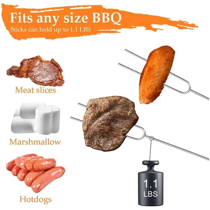 Multi-purpose Stainless Steel Retractable Roasting Sticks