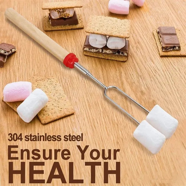 Multi-purpose Stainless Steel Retractable Roasting Sticks