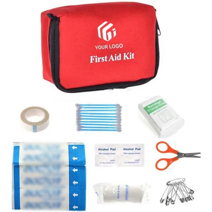 Mini 8pcs Belt-mountable Home Car Travel First Aid Set