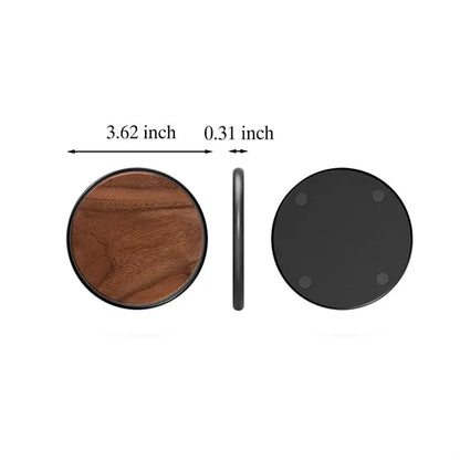 Universal Slim Wood Wireless Charger Pad for Home Office
