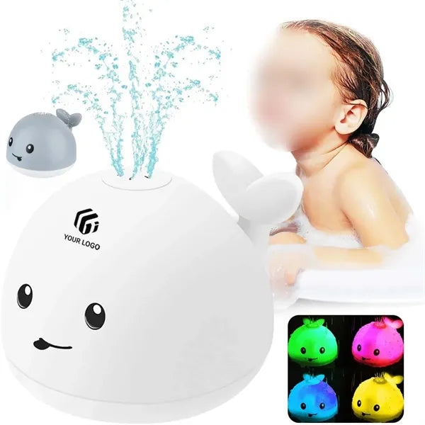 Whale sprinkler light up kids shower pool baby bath toys
