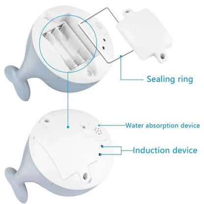 Whale sprinkler light up kids shower pool baby bath toys