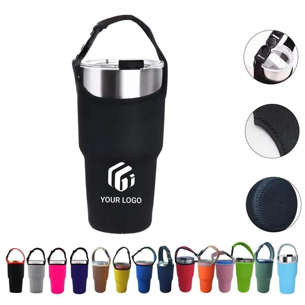 30oz Tumbler Carrier Holder Sleeve with Carrying Handle
