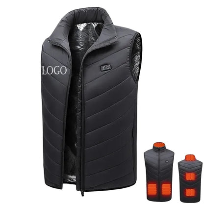 USB Powered Heated Vest-5 Heating Areas