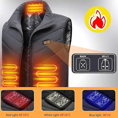 USB Powered Heated Vest-5 Heating Areas