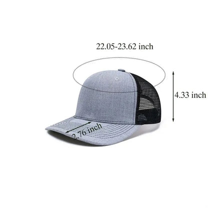 Unisex Breathable Sun-proof Trucker Hat Snapback Mesh Caps