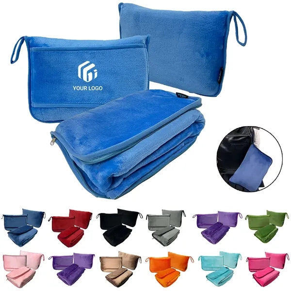 Multifunctional Soft Comfortable Warm Pillow Travel Blanket