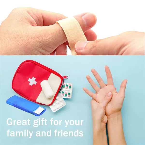Portable First Aid Bandage Case for Emergency Supplies